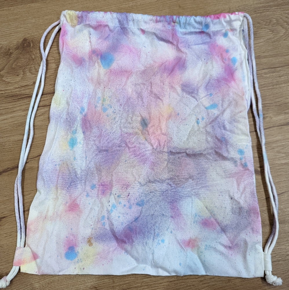 Girl's Tie-dye Drawstring Bag